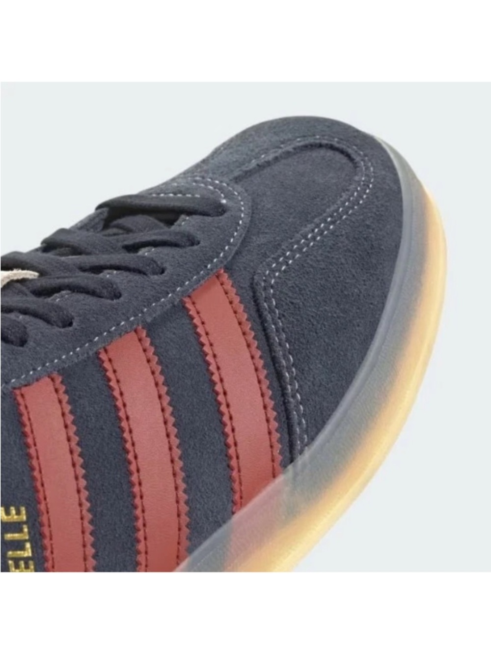 adidas Gazelle indoor suede Sneakers legend ink Navy Suede with Red Stripes New - Picture 7 of 16